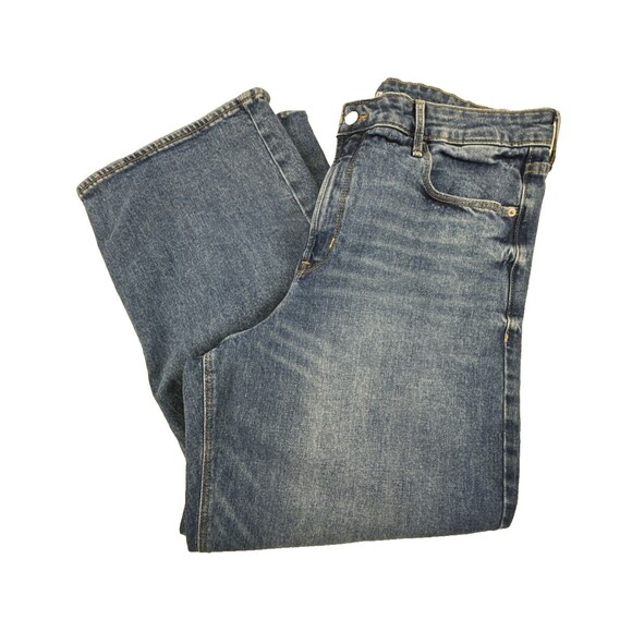 Old Navy Wide Leg Extra High Rise Jeans Denim Relaxed Zip Button 580116 Women 16 - Picture 2 of 14